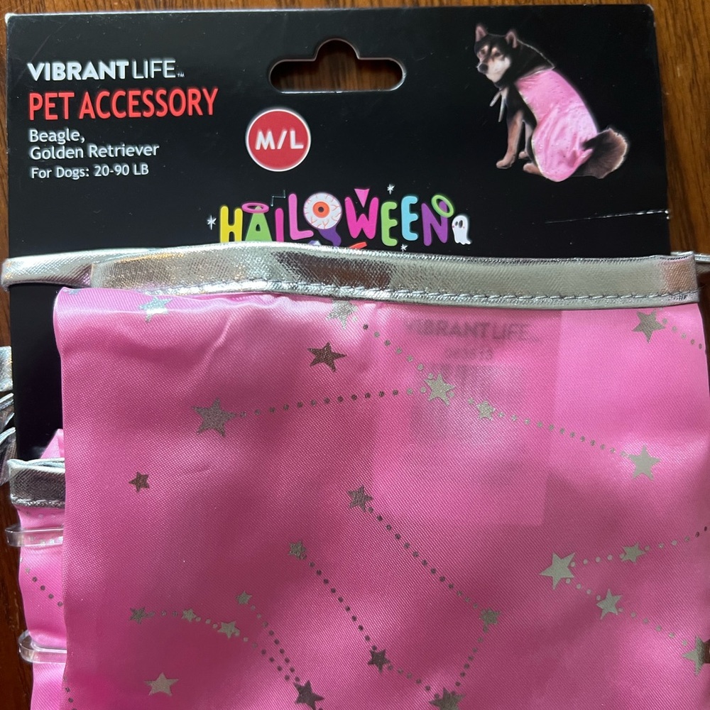 Pink and Silver Pet Costume